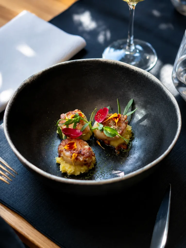 Plat cuisiné par l'Ecume gourmande, restaurant gastronomique à Bouin en Vendée
